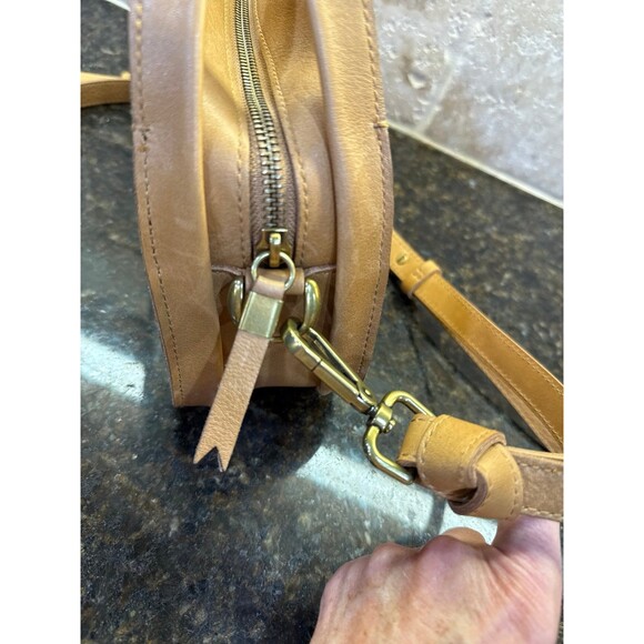 Madewell The Sydney Zip-Top Crossbody Bag Antique Gold NEW - Picture 8 of 10